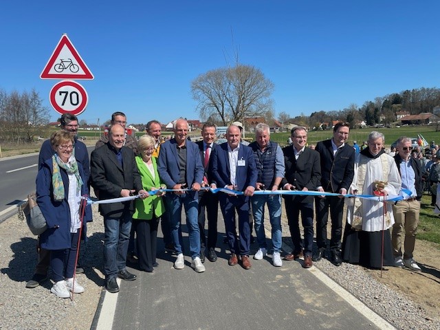 Radlwegeinweihung - alle am Band - 04.04.2025 EK